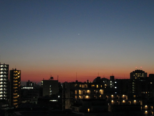 夕焼け 東京の空