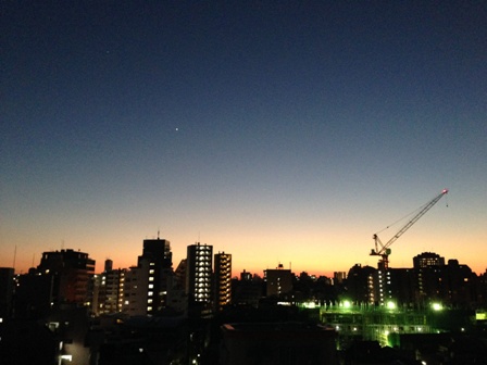 12月の東京の空
